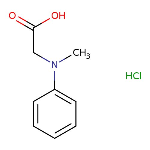 CN(c1ccccc1)CC(=O)O.Cl