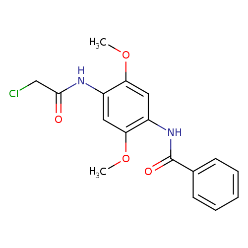 ClCC(=O)Nc1cc(OC)c(cc1OC)NC(=O)c1ccccc1