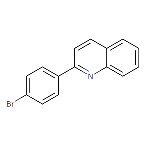 Brc1ccc(cc1)c1ccc2c(n1)cccc2