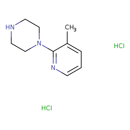 Cc1cccnc1N1CCNCC1.Cl.Cl