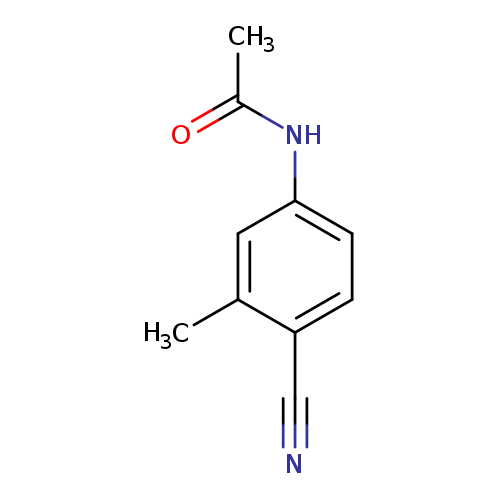 N#Cc1ccc(cc1C)NC(=O)C