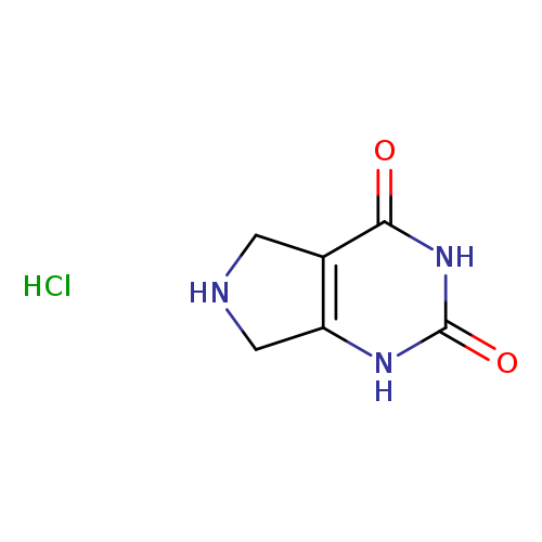 O=c1[nH]c(=O)[nH]c2c1CNC2.Cl