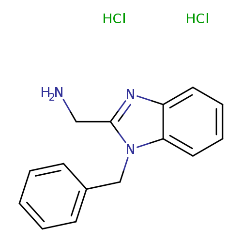 NCc1nc2c(n1Cc1ccccc1)cccc2.Cl.Cl