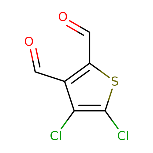 O=Cc1c(C=O)sc(c1Cl)Cl