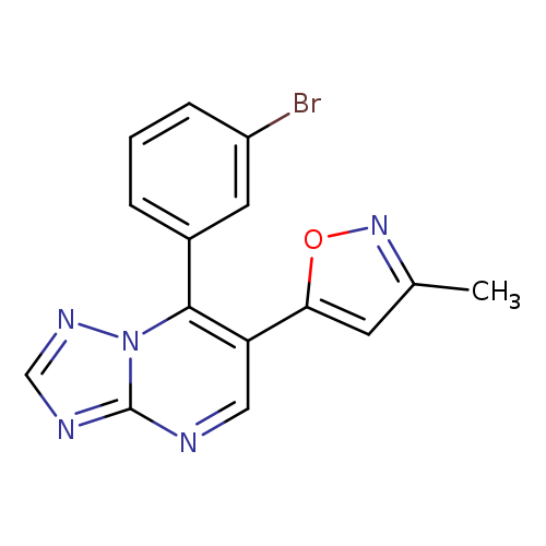 Brc1cccc(c1)c1c(cnc2n1ncn2)c1onc(c1)C