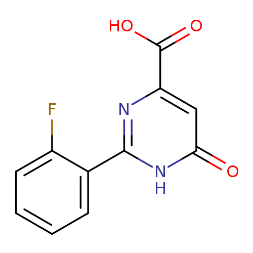 Fc1ccccc1c1nc(cc(=O)[nH]1)C(=O)O