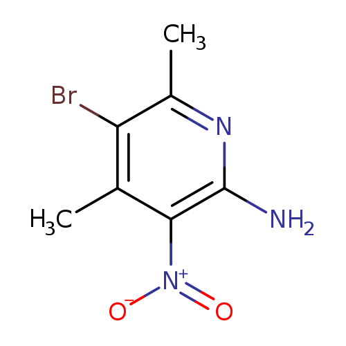 [O-][N+](=O)c1c(N)nc(c(c1C)Br)C