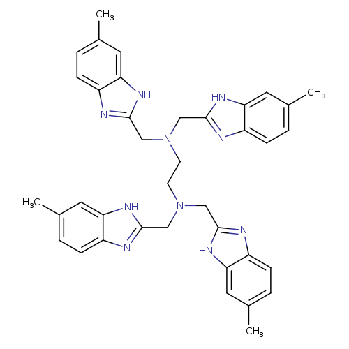 Cc1ccc2c(c1)[nH]c(n2)CN(Cc1nc2c([nH]1)cc(cc2)C)CCN(Cc1nc2c([nH]1)cc(cc2)C)Cc1nc2c([nH]1)cc(cc2)C