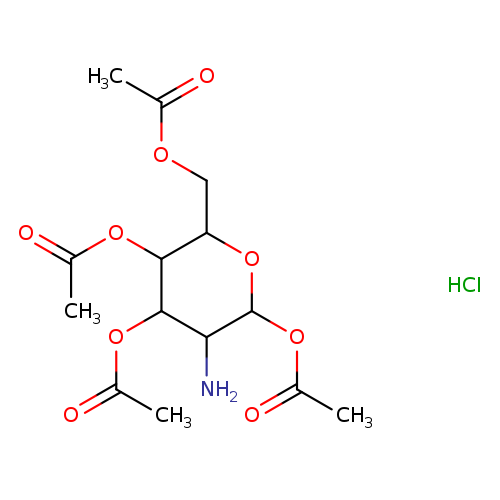 CC(=O)OCC1OC(OC(=O)C)C(C(C1OC(=O)C)OC(=O)C)N.Cl