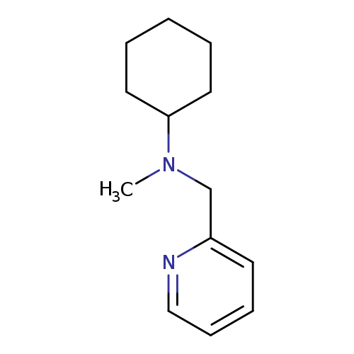 CN(C1CCCCC1)Cc1ccccn1
