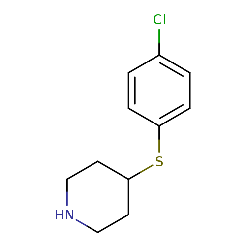 Clc1ccc(cc1)SC1CCNCC1