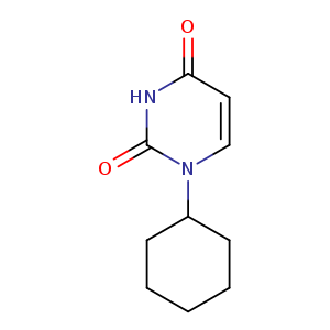 O=c1[nH]c(=O)ccn1C1CCCCC1