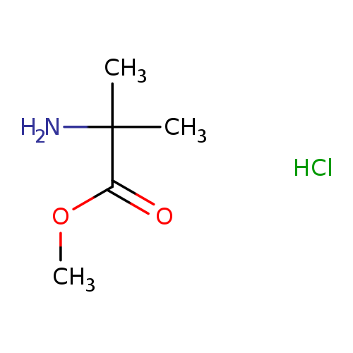 COC(=O)C(N)(C)C.Cl