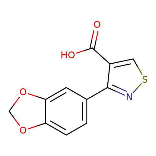 OC(=O)c1csnc1c1ccc2c(c1)OCO2