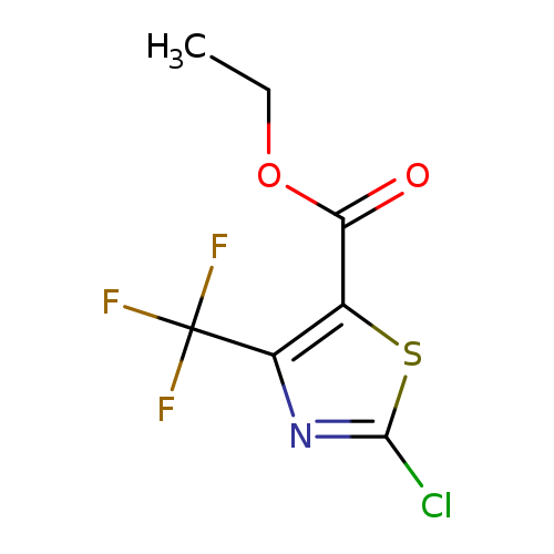 CCOC(=O)c1sc(nc1C(F)(F)F)Cl