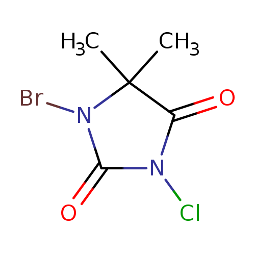 ClN1C(=O)N(C(C1=O)(C)C)Br