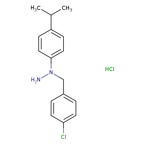 Clc1ccc(cc1)CN(c1ccc(cc1)C(C)C)N.Cl