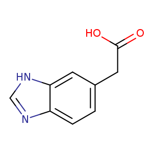 OC(=O)Cc1ccc2c(c1)[nH]cn2