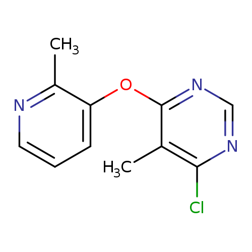 Cc1ncccc1Oc1ncnc(c1C)Cl