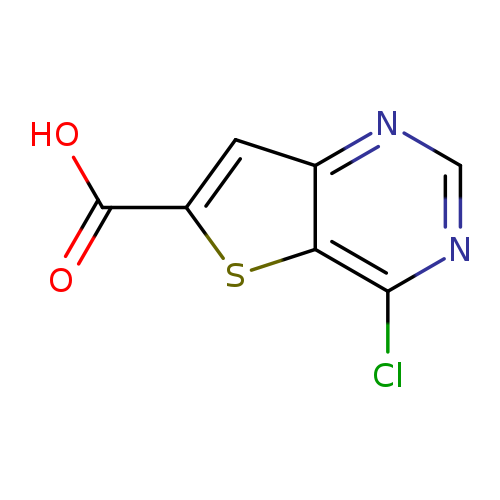 OC(=O)c1cc2c(s1)c(Cl)ncn2