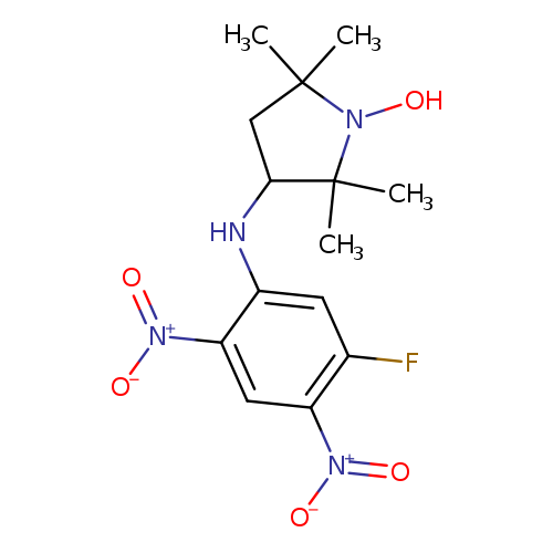 ON1C(C)(C)CC(C1(C)C)Nc1cc(F)c(cc1[N+](=O)[O-])[N+](=O)[O-]