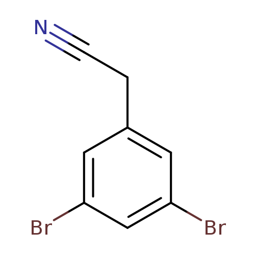 N#CCc1cc(Br)cc(c1)Br