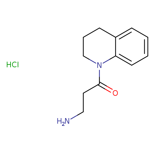 NCCC(=O)N1CCCc2c1cccc2.Cl