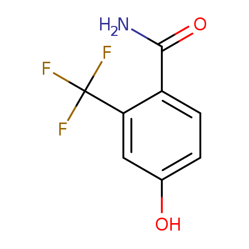 Oc1ccc(c(c1)C(F)(F)F)C(=O)N