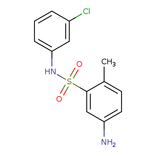 Nc1ccc(c(c1)S(=O)(=O)Nc1cccc(c1)Cl)C