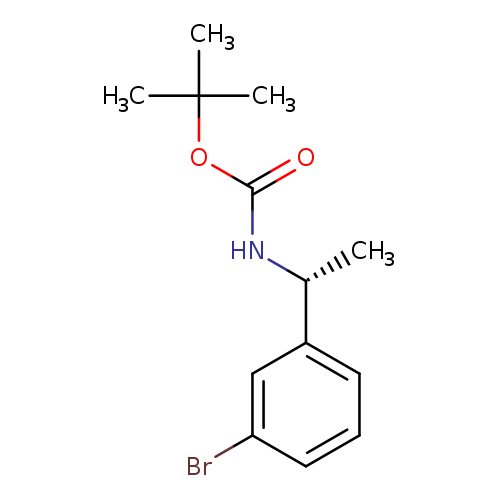 O=C(OC(C)(C)C)N[C@@H](c1cccc(c1)Br)C