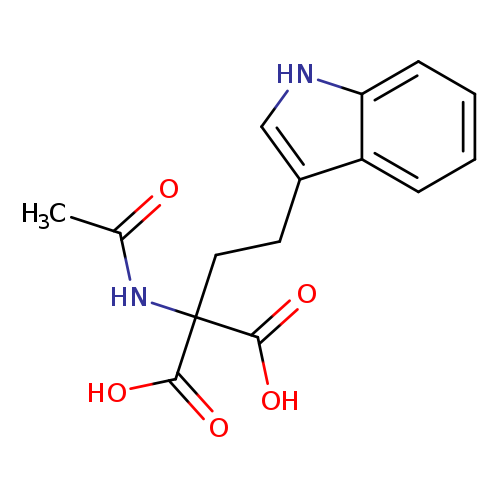 CC(=O)NC(C(=O)O)(C(=O)O)CCc1c[nH]c2c1cccc2