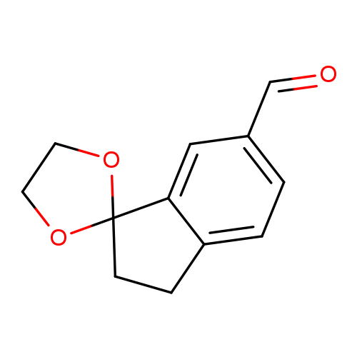 O=Cc1ccc2c(c1)C1(OCCO1)CC2