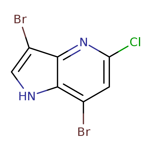 Clc1cc(Br)c2c(n1)c(Br)c[nH]2