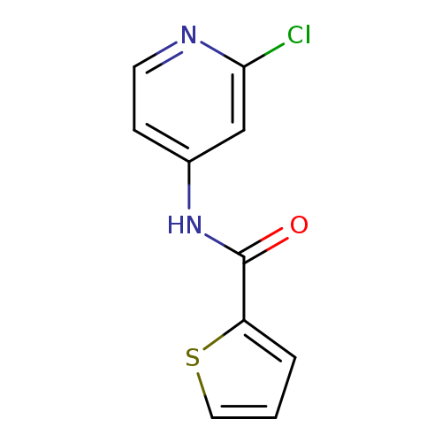 Clc1nccc(c1)NC(=O)c1cccs1