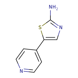 Nc1ncc(s1)c1ccncc1