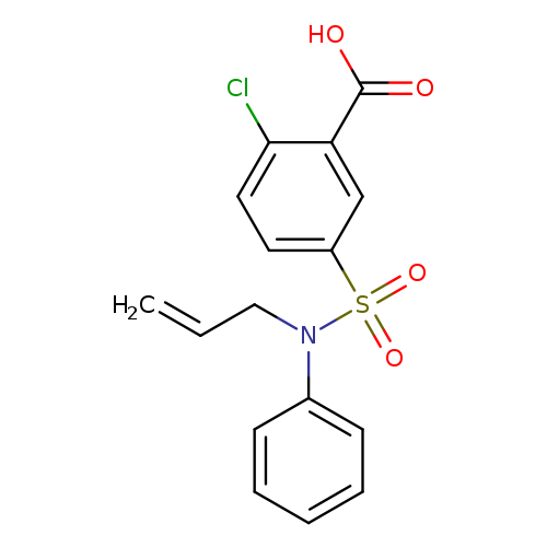 C=CCN(S(=O)(=O)c1ccc(c(c1)C(=O)O)Cl)c1ccccc1
