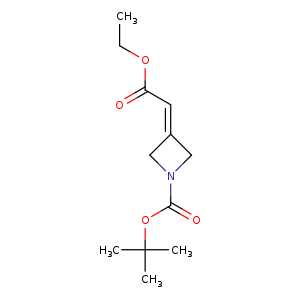 CCOC(=O)C=C1CN(C1)C(=O)OC(C)(C)C