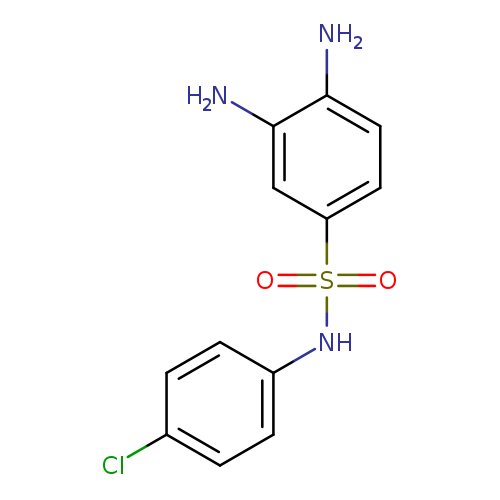 Clc1ccc(cc1)NS(=O)(=O)c1ccc(c(c1)N)N