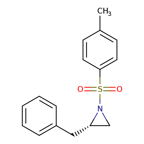 Cc1ccc(cc1)S(=O)(=O)N1C[C@@H]1Cc1ccccc1