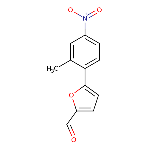 O=Cc1ccc(o1)c1ccc(cc1C)[N+](=O)[O-]
