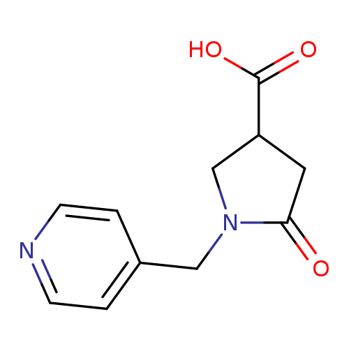 OC(=O)C1CN(C(=O)C1)Cc1ccncc1