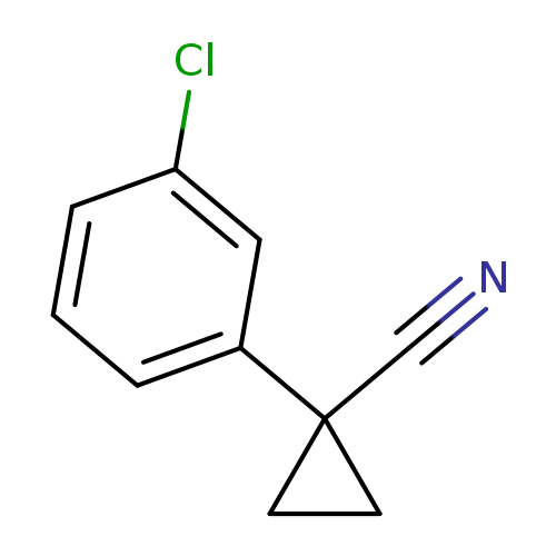 N#CC1(CC1)c1cccc(c1)Cl