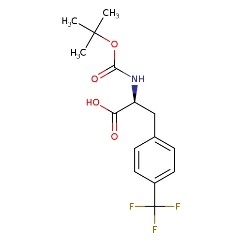 O=C(OC(C)(C)C)N[C@H](C(=O)O)Cc1ccc(cc1)C(F)(F)F