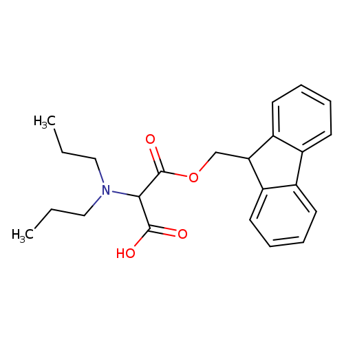 CCCN(C(C(=O)OCC1c2ccccc2c2c1cccc2)C(=O)O)CCC