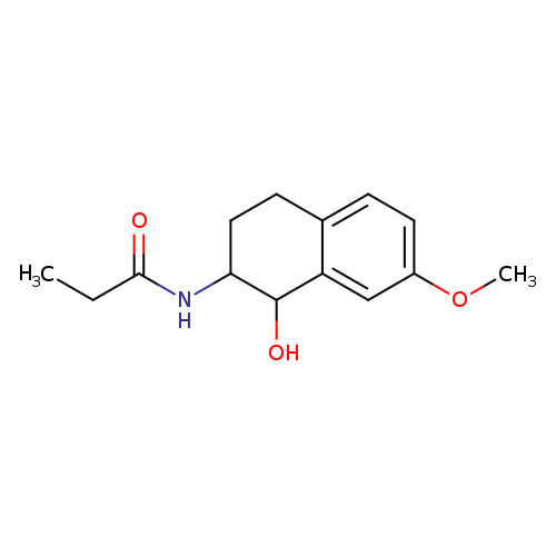 CCC(=O)NC1CCc2c(C1O)cc(cc2)OC