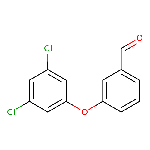 O=Cc1cccc(c1)Oc1cc(Cl)cc(c1)Cl