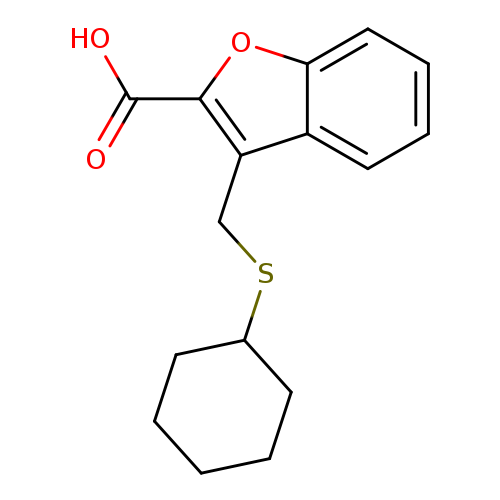 OC(=O)c1oc2c(c1CSC1CCCCC1)cccc2