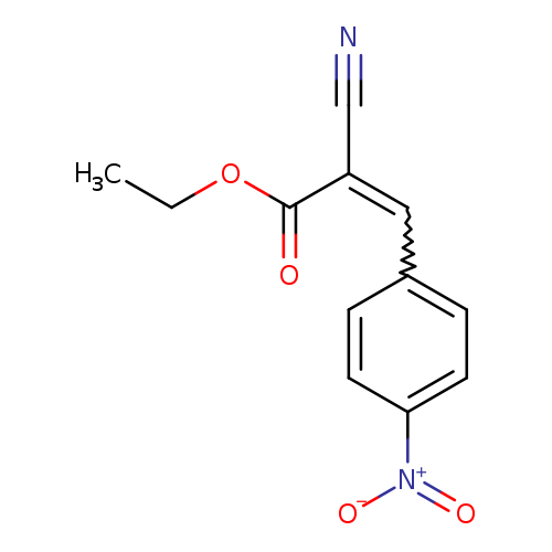 CCOC(=O)C(=Cc1ccc(cc1)[N+](=O)[O-])C#N