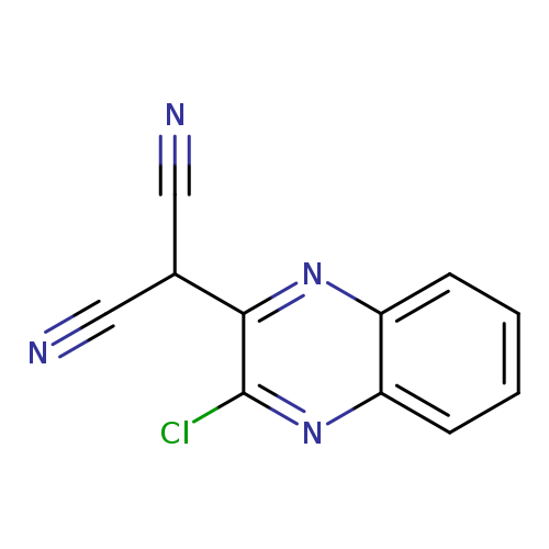 N#CC(c1nc2ccccc2nc1Cl)C#N