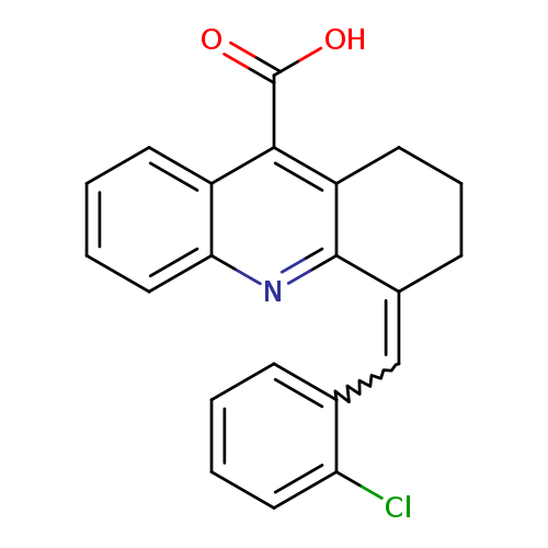 Clc1ccccc1C=C1CCCc2c1nc1ccccc1c2C(=O)O